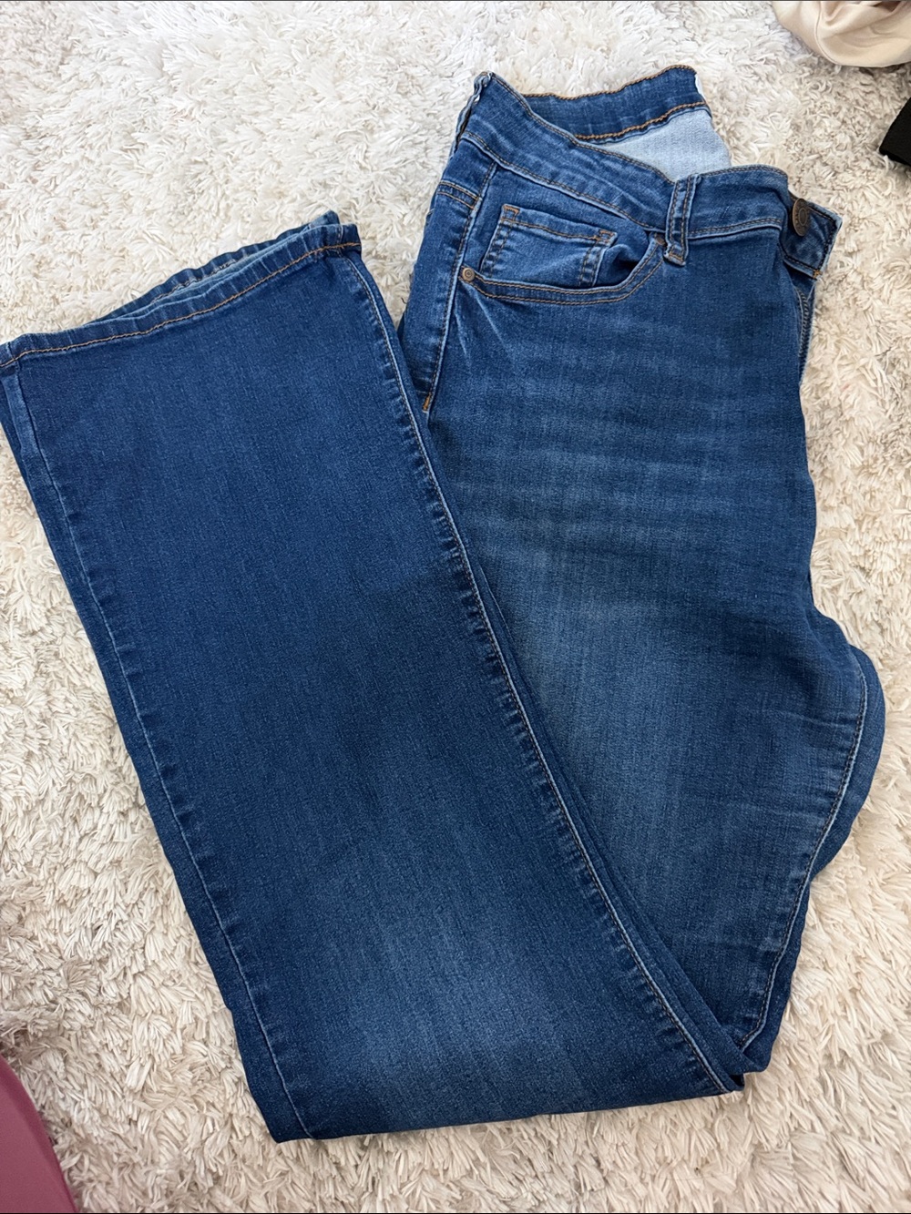 Dark Wash Blue Boot Cut Jeans